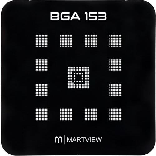 Martview EMMC / EMCP / UFS BGA153 Black Reballing Stencil Tin Net