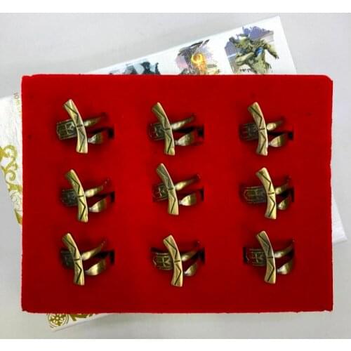 9pcs/set Cartoon Fate/stay night Saber cosplay metal ring fashion jewelry finger ring