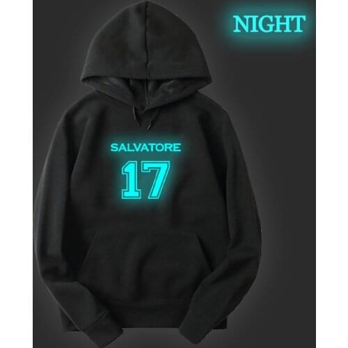 The Vampire Diaries Boys Girls Lovely Long Sleeve Hoodies Autumn Luminous Sweatshirt Fashion Casual Hoodies Men Women Clothing