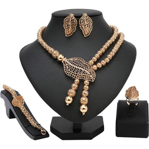 Longqu 2021 Fashion african Bridal jewelry sets Wholesale nigerian women wedding jewelry set Dubai gold designer jewelry sets