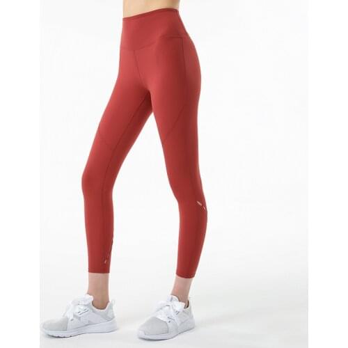 New Hollow Tie Nude Yoga Pants Female Peach Butt Fitness Pants Tight Elastic Sports Pants Yoga Wear gym leggings women