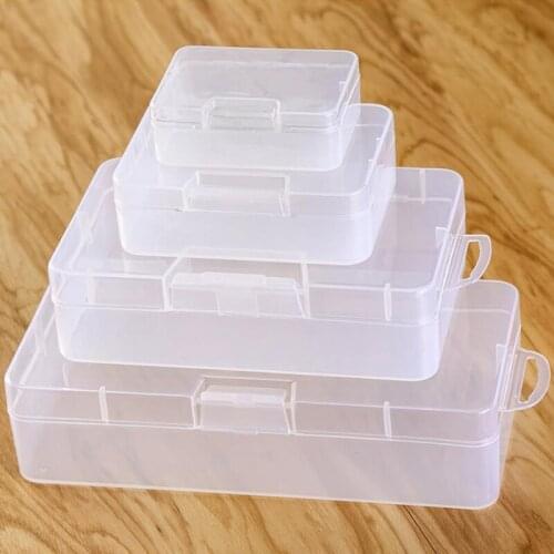 Panalisacraft 4 Sizes Plastic diecut Storage box embellishment Jewelry Box Container for Beads earring box rectangle Box Case