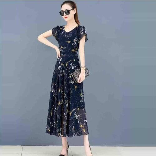 Синие летние платья SAGACE China At AliExpress