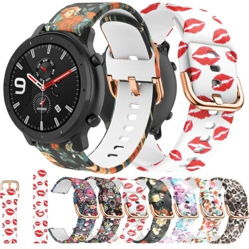 22mm Silicone Strap For Xiaomi Huami Amazfit GTR 47mm Replacement Watchband For Samsung Galaxy Watch 46mm/Gear S3 Watch Band