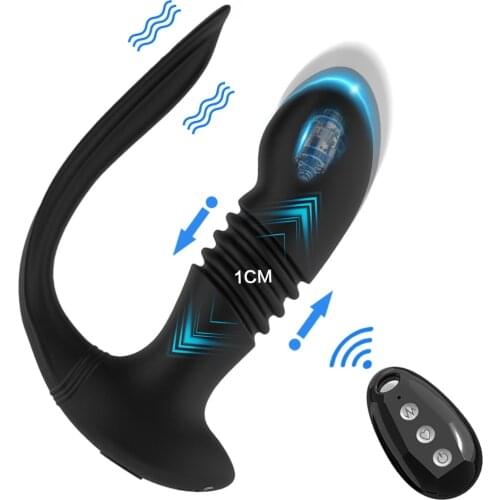 Vibrating Prostate Masturbators Erotic Massager Thrusting Dildo Vibrators for men Remote Control Anal Vibrator Sex Toys for Men