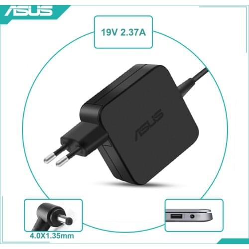 19V 2.37A 45W 4.0x1.35mm AC Adapter Power Laptop Charger Replacement For Asus X553 X553MA X553S X556U UX303L Notebook