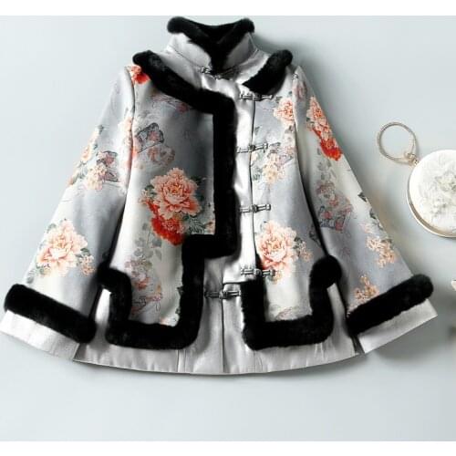 Lady Fashion Elegant Cheongsam Tops Traditional Chinese Style Clothing Women Vintage Hanfu Retro Tang Suit Coat Jackets 12140