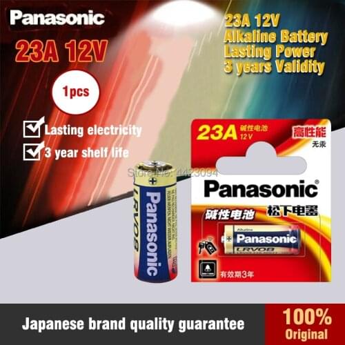 1pcs/lot New Original Battery For Panasonic LRV08L-1B5C 12V A23 23A Ultra Alkaline Battery/Alarm Batteries