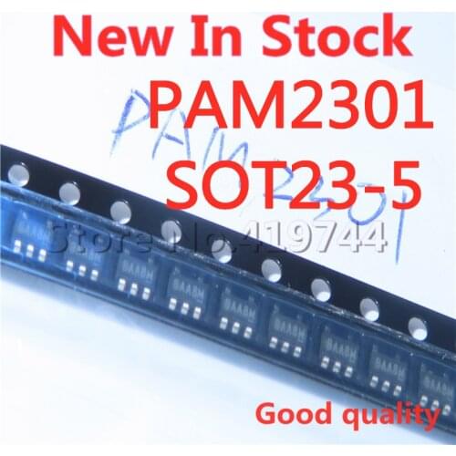 10PCS/LOT Quality 100% PAM2301CAABADJ PAM2301 SOT23-5 SMD 1.8V output step-down DC-DC converter In Stock New Original