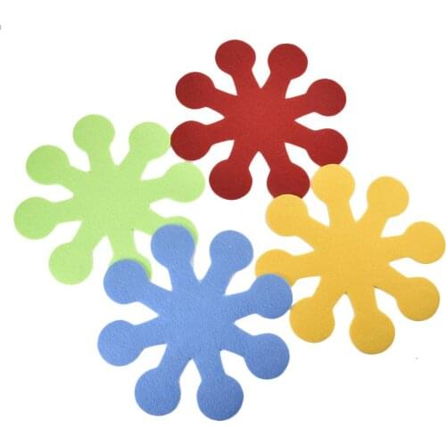 4 Pcs Tableware Quick Drain Drying Anti Slip Mat Pot Pad Coasters Round Insulation Pad Non-toxic Tasteless Kitchen Supplies