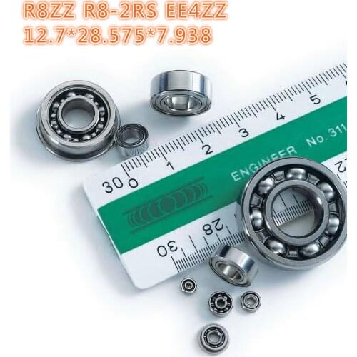 5pc Inch bearing R8ZZ R8-2RS EE4ZZ size 12.7*28.575*7.938 bearings for tranmition jmc