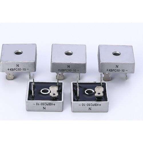 5pcs/Lot KBPC5010 50A 1000V Metal Case Bridge Rectifier brand new