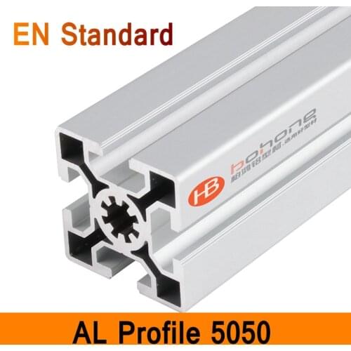 5050 Aluminium Profile EN Standard DIY Brackets Aluminium AL Extrusion CNC 3D DIY Printer Parts Aluminum Square Pipe T Type