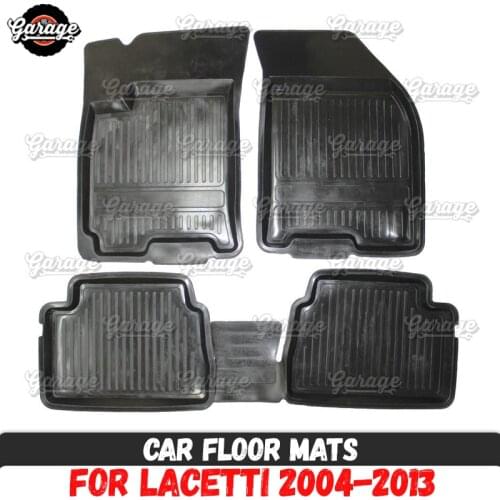 Car floor mats case for Chevrolet Lacetti 2004-2013 rubber 1 set / 4 pcs or 2 pcs accessories protect of carpet decoration