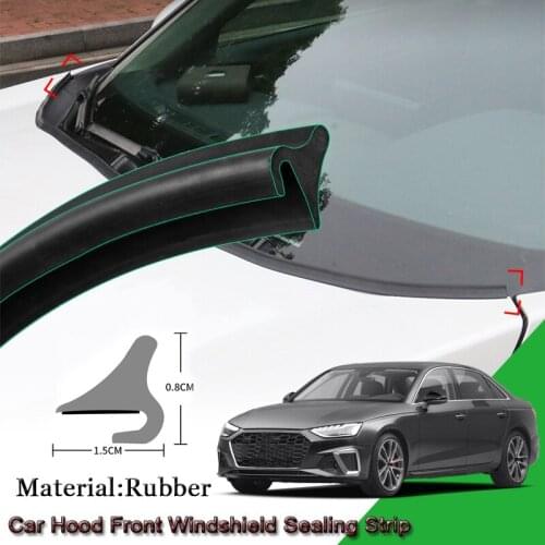 Car Styling Rubber Seal Strip Windshied Spoiler Filler Protect Edge Weatherstrip Strips Auto Accessories For Audi A4 2013-2020