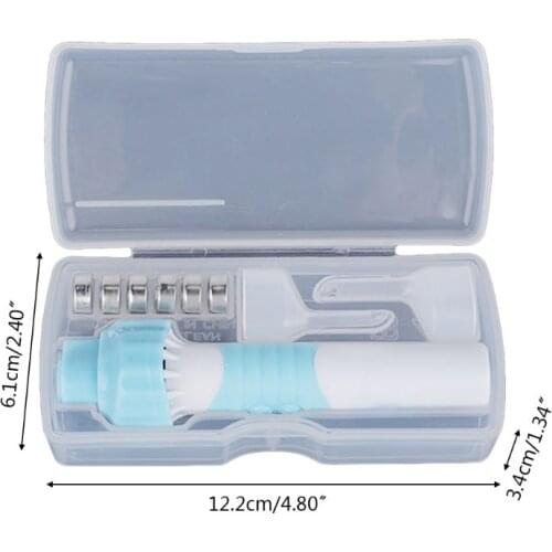 Safety Electric Cordless Vacuum Earwax Remover Ear Wax Removal Cleaner Painless Cleaning Tool Kit with LED Light