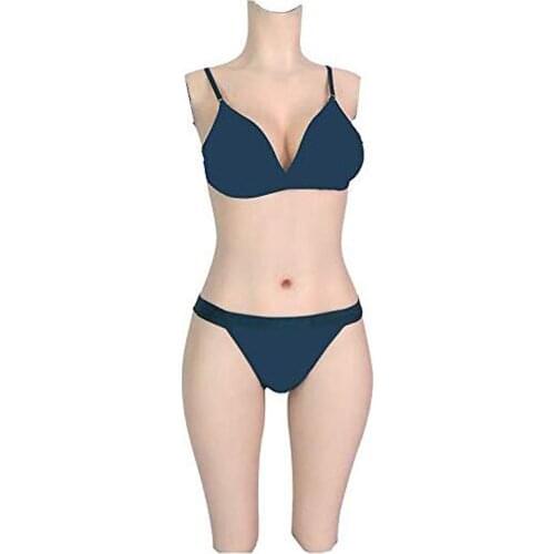 G Cup Bodysuit Crossdresser Silicone Breast Boobs Fake Vagina Plumpy Butt Hip Enhancer Jumpsuit for Transgender Cosplay Ajusen