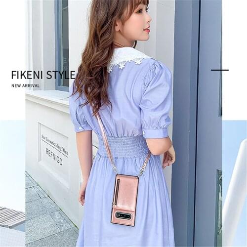 Crossbody Phone Case For Samsung Galaxy Note 9 10 pro S20 Ultra S10 S9 Plus A90 5G back shell Portable Card Wallet Leather cover