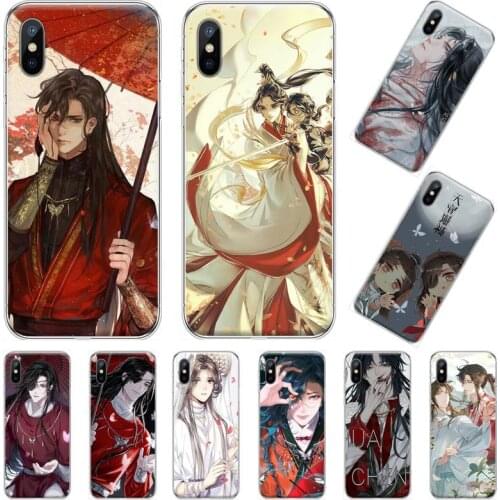 Heaven Officials Blessing anime Phone Case for iPhone 11 12 pro XS MAX 8 7 6 6S Plus X 5S SE 2020 XR Anti-fall mobile cover