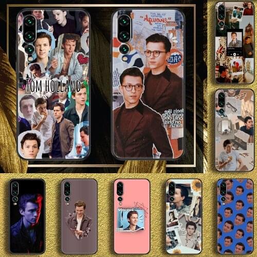 Tom Holland Phone case For Huawei P Mate P10 P20 P30 P40 10 20 Smart Z Pro Lite 2019 black 3D bumper pretty funda luxury prime