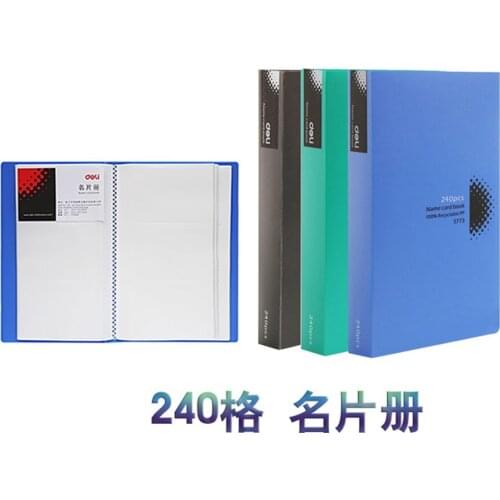 Business Card Book Holder Stock Journal Card Organizer 240 Cards Black Office Supplies Stationery 5773