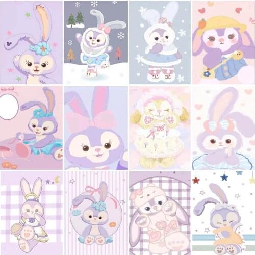 Disney Cartoon Rabbit 5D Diamond Painting Cross Stitch Kits Full Square/Round DIY Diamond Embroidery Mosaic Home Decor