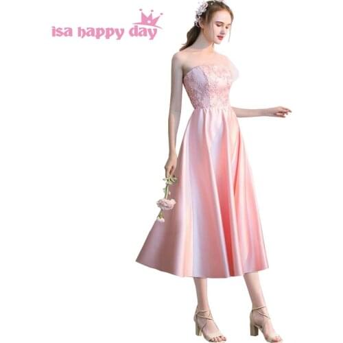 Newest short corset elegant princess satin tulle pageant prom dress ball gown formal tea dresses for teens party 2020 H4177