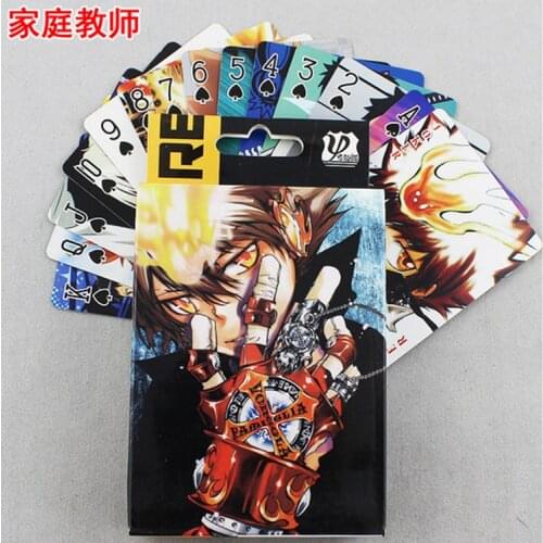 Anime Hitman Reborn Poker Cards Toy Cosplay Board Game Cards With Box Collection Gift