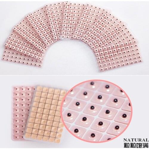 Magnets Gold Plated Vaccaria Ear Seeds Sticker Paste Bean Acupressure massage seed for Acupoint Therapy Auricular weight loss