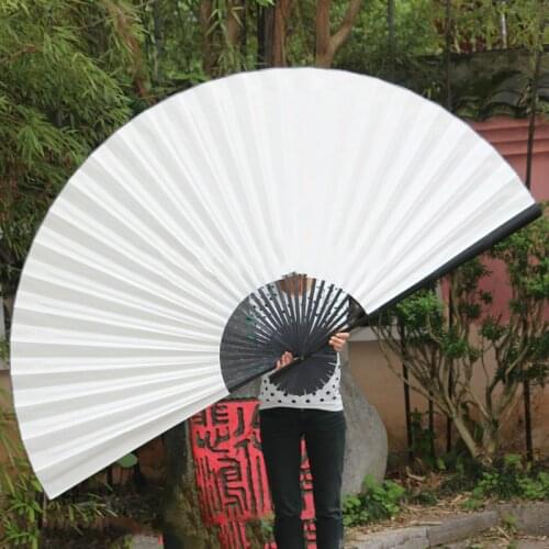 Wall Mounted Cloth Decorative Fan Oversized Classical Blank Xuan Paper Decoration Fan Large Living Room Decorative Furnishings