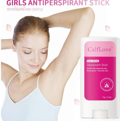 Natural Antiperspirant Deodorant Stick Women Deodorant Underarm Floral Refreshing And Gentle Application 15g Body Care TSLM1