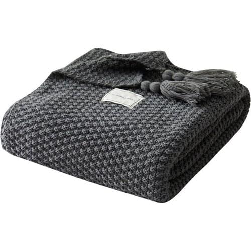 Nordic Office Nap Shawl Blanket Sofa Blanket Chunky Knit Blanket Leisure Air Conditioning Blankets for Beds Weighted Blanket
