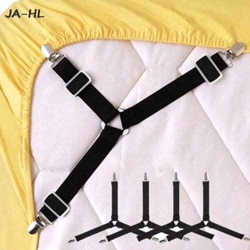 New Adjustable Bed Sheet Clips Cover Grippers Holder 4pcs/set Mattress Duvet Blanket Fastener Straps Fixing Slip-Resistant Belt