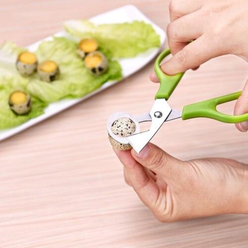 New Quail Egg Scissors Stainless Steel Egg Cracker Pigeon Quail Bird Opener Kitchen Tools Clipper Eggshell Cutter