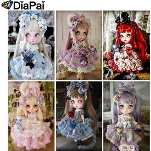 DIAPAI 100% Full Square/Round Drill 5D DIY Diamond Painting "Cartoon girl" 3D Embroidery Cross Stitch Home Decor