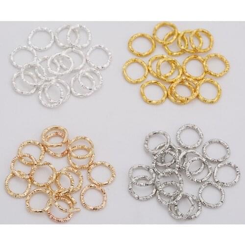 100pcs Open Open Jump Rings Bulk Split Rings Lot 8/10mm Gold Color Metal End Connectors Necklace Findings Supplies For Jewelry