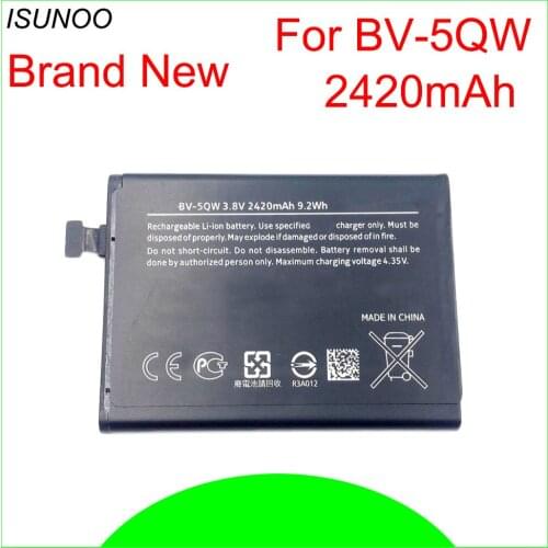 ISUNOO 5pcs/lot 2420mAh BV-5QW BV5QW Replacement Battery For Nokia Lumia 930 Martini Tesla 929 RM927 Batterie Bateria Batterij