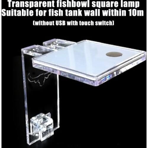 LED Aquarium Lamp Plant Light Fits Tanks 3-8MM Thickness Aquatic Lamp Aquarium Bracket Light RERI889