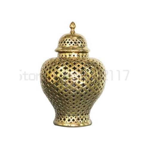 Tall White Glazed Porcelain Ceramic Temple Jar Ginger Jar Home Decor Accessories