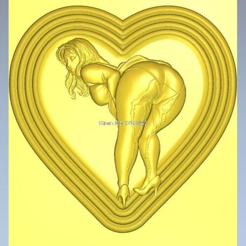 High quality 3d model relief for cnc or 3D printers in STL file Mature Bottom