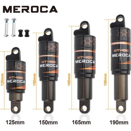 MEROCA Bicycle Rear Shock Absorber 125/150/165/190mm Electric Scooter Shock Absorber Mountain Bike Oil Spring Shock Absorber