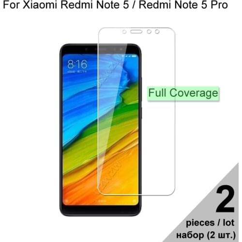 Tempered Glass For Xiaomi Redmi Note 5 Pro / Note 5 Full Cover Screen Protector Protective Glass For Xiaomi Redmi Note 5 Pro