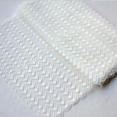 1 Meter Light Beige Handmade Hair Decoration Stretch Lace Trim DIY Underwear Bra Apparel Fabric Elastic Lace Trim 21CM