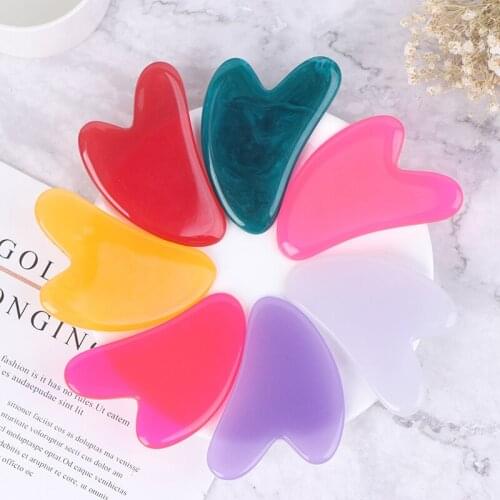 1pcs SPA Massage Beeswax Guasha Scraping Massage Scraper Face Massager Acupuncture Gua Sha Board Wrinkle Remover Skin Care Tool