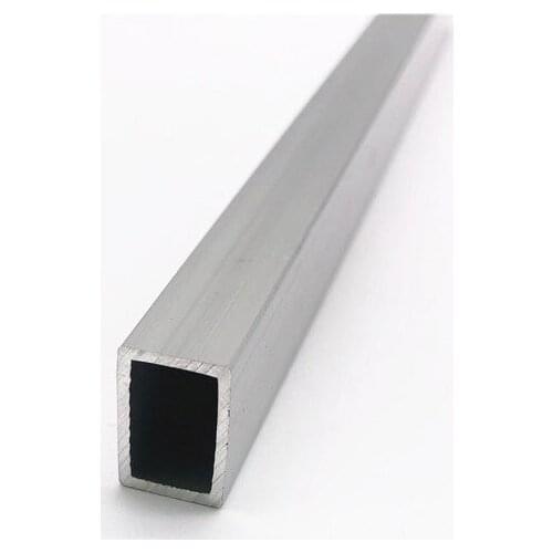 10mm*15mm*1mm square tube aluminum alloy hollow pipe rectangle straight duct vessel 100/200/300/400/500/550mm length