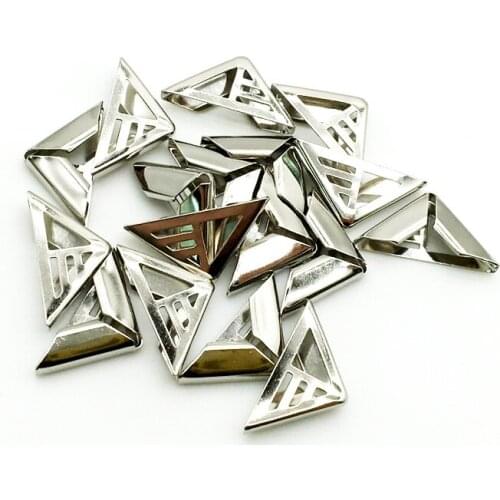 100PCS16X16X4mm Metal Silver Corners For Books Scrapbooking Photo Albums Menus Corner Protectors Metal Crafts DIY Ornament SC095