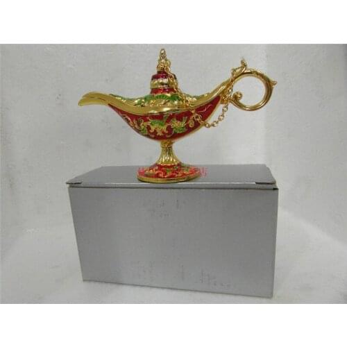 12cm long OiL Lamp Pot Magic Genie coloured made 2PCS Russian tea Pot Al--addin Pakistan lamp Decoration BRASS Silverroom Art