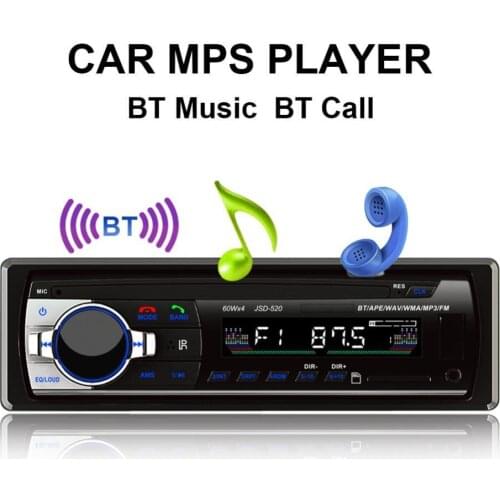 50% Hot Sell JSD-520 Car Vehicle MP3 Music FM Radio Player ISO Interface AUX Audio Adapter