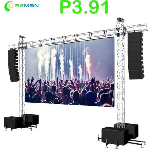 500*500mm cabinet p3.91 outdoor led rental screen , P3.91 led display screen die cast aluminum cabinet advertising video wall