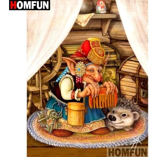 HOMFUN Full Square/Round Drill 5D DIY Diamond Painting "Cartoon character" Embroidery Cross Stitch 5D Home Decor A01739